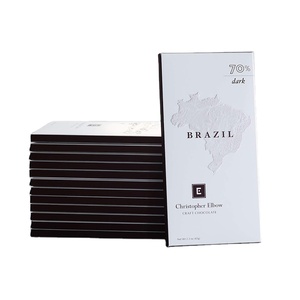 Sang Trọng Tùy Chỉnh Dập Nổi Thanh Sô Cô La Bao Bì Thẻ Màu Trắng Hộp Rỗng Sô Cô La Gấp Hộp Carton - Product Image 1