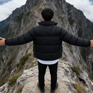 Veste d'hiver pour femme <span class=keywords><strong>North</strong></span> Custom, modèle court, unie, matelassée, épaisse, en duvet et effet bouffant - Product Image 3