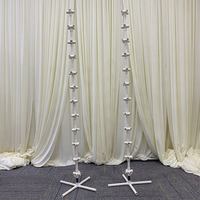 Support métallique pour ballons avec pompe à air automatique, pour décoration d'arche de fête, remise de diplôme, mariage, anniversaire, fête des Mères, décoration de table