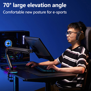 Soporte de Monitor de brazo robótico voladizo juego de deportes electrónicos RGB luz de ambiente pantalla de ordenador soporte de Monitor de elevación de 32 pulgadas - Product Image 5