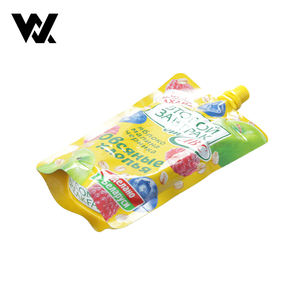 Pochettes souples OEM personnalisées à haute barrière avec bec verseur d'angle pour aliments pour bébés, <span class=keywords><strong>eau</strong></span>, boissons, fruits, gelées, 75ml, 250ml, 330ml - Product Image 2