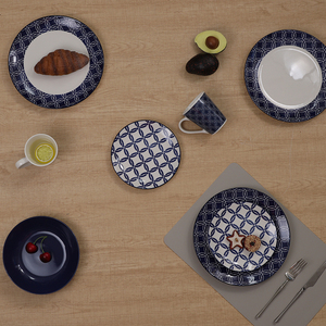 จานอาหารเซรามิกแบบกำหนดเอง เป็นมิตรกับสิ่งแวดล้อม ไม่แตกหัก ใช้ซ้ำได้ สำหรับจัดเลี้ยง พร้อมโลโก้ที่กำหนดเอง - Product Image 2