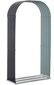 Kit Modulare <span class=keywords><strong>in</strong></span> Acciaio Zincato per Aiuole Rialzate e Stoccaggio Legna da Ardere 104x200x43cm Marca TOPSTAR - Product Image 2