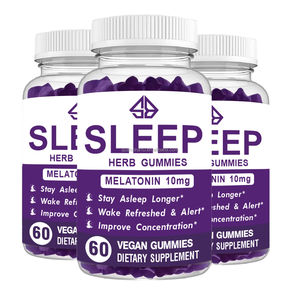 Gomitas de L-Teanina y Melatonina a Base de Hierbas, Suplemento para Mejorar el Sueño y la Memoria, 60 Unidades para Hombre - Product Image 2