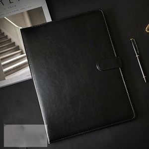 A4 PU Leather Binder Notebook Pocket File Business Organizer Durable A4 PE Conference <b>Folder</b> <b>for</b> School <b>Document</b> Storage - Product Image 2