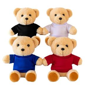 Özel boş kişiselleştirilmiş Logo kabarık oyuncak ayı gömlek toplu yumuşak peluş dolması hayvan yumuşak oyuncak ayı T-Shirt ile - Product Image 5