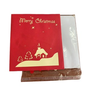 Carte de vœux de Noël 3D, carte de Noël pop-up pour les fêtes / Conception personnalisée / ODM, prix négociable - Product Image 4