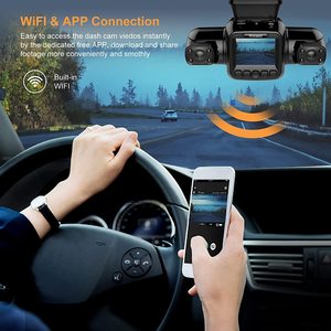 Xe DVR 4 kênh toàn cảnh lái xe ghi bên trong xe kép ghi Wifi GPS <span class=keywords><strong>BlackBox</strong></span> <span class=keywords><strong>1080P</strong></span> HD taxi <span class=keywords><strong>Dash</strong></span> Cam 4 máy ảnh - Product Image 5