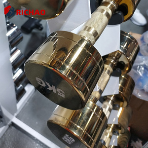 Haltères en acier chromé pour gym à domicile 1kg 2kg 3kg 4kg 5kg 6kg 7kg 8kg 9kg 10kg Haltères en acier inoxydable - Product Image 3