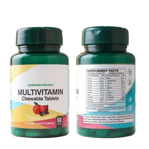 주식 Multivitamin 보충교재 Multivitamin 정제 매일 영양 지원을 위한 여자와 남자를 위한 Multivitamin