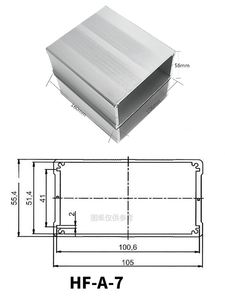 Custom CNC Anodized Extruded Aluminum Extrusion Enclosure Case Analog Signal Controller <b>Boxes</b> Housing - Product Image 6