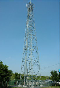 Menara sudut 4 kaki telekomunikasi GSM menara pendukung mandiri kisi baja galvanis DIP panas dengan tangga kabel - Product Image 5