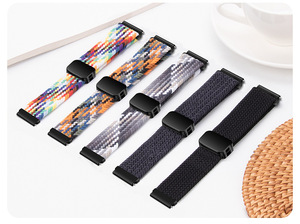 Correa de reloj inteligente tejida de nailon trenzado elástico con diseño de hebilla magnética de 20MM y 22MM para <span class=keywords><strong>Samsung</strong></span> <span class=keywords><strong>Galaxy</strong></span> <span class=keywords><strong>Watch</strong></span> 7 6 <span class=keywords><strong>5</strong></span> 4 <span class=keywords><strong>Pro</strong></span> Band - Product Image 2
