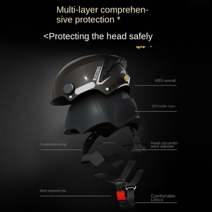 Nuevo Casco Medio ABS <span class=keywords><strong>para</strong></span> Motocicleta con Intercomunicador <span class=keywords><strong>para</strong></span> Hombres y Mujeres, Uso Urbano/Deportivo/Turístico, Apto <span class=keywords><strong>para</strong></span> Todas las Estaciones, Aprobado por DOT - Product Image 3