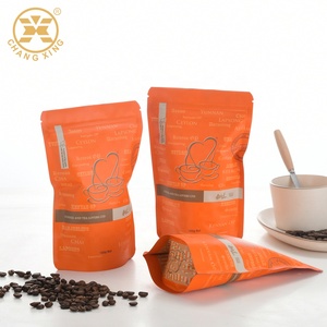 Đầy Màu Sắc Nhôm Lá Túi Bao Bì Cho Cà Phê Với Van Nắp Kéo Túi Thực Phẩm Khối Dưới Nut Túi - Product Image 4