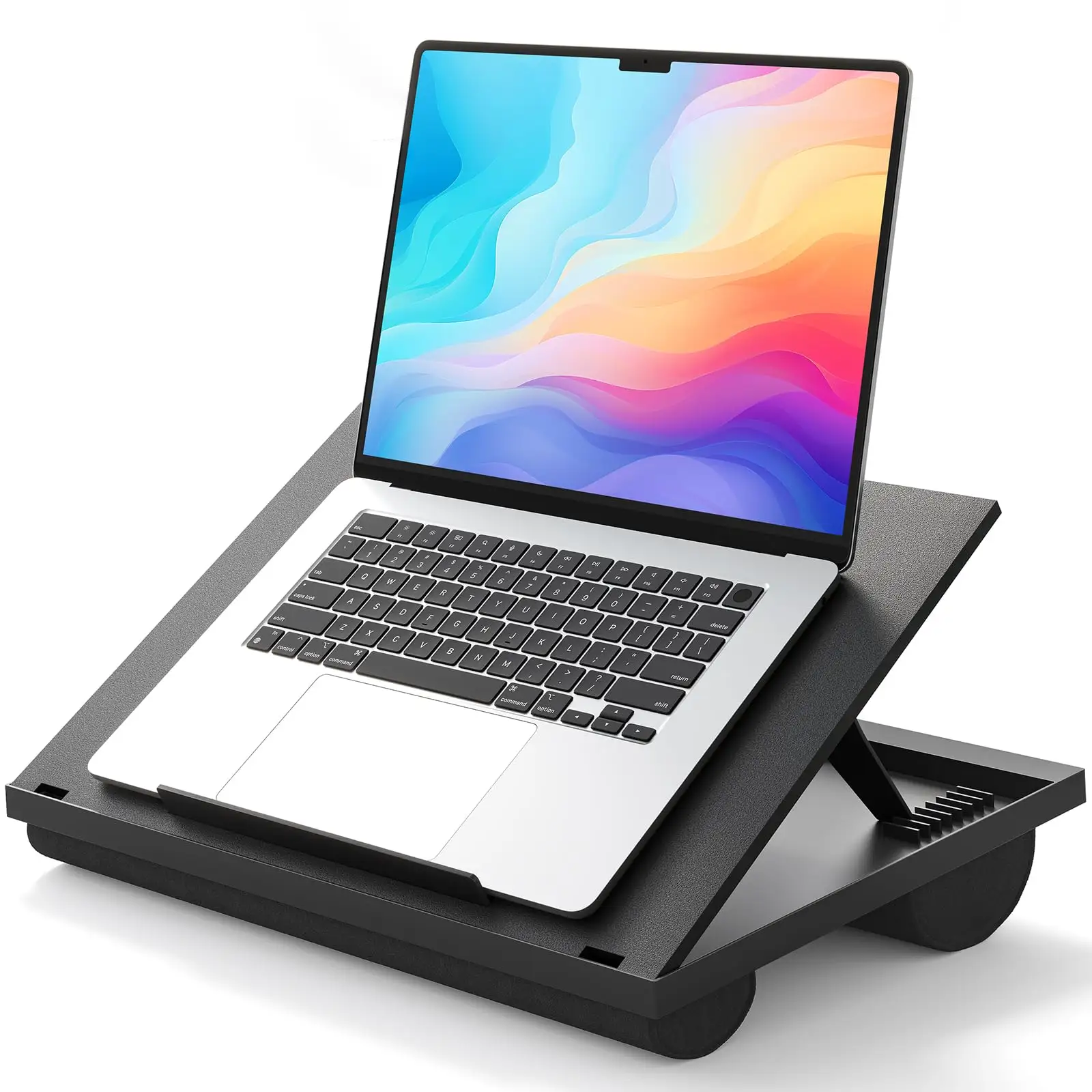 Suporte ajustável para laptop HUANUO com almofada dupla de 8 ângulos para sofá-cama, mesa de trabalho ou carro