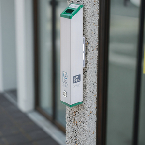 Yibao YB-HW101 Treo Tường Thiết Kế Cổ Điển Công Cộng Khu Vực Hút Thuốc Nhôm Kim Loại Bạc Vuông Không Khói Thuốc Lá Butts <span class=keywords><strong>Bin</strong></span> - Product Image 3