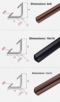 Fabrication de joints d'étanchéité pour portes coupe-feu rigides et flexibles, bande d'étanchéité triangulaire en PVC, profil d'angle 12x12mm