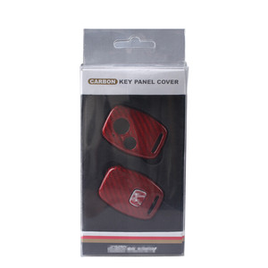 Funda de Fibra de Carbono para Llave de 2 Botones, Color Rojo, para <span class=keywords><strong>Honda</strong></span> CR-V Odyssey Pilot - Product Image 5