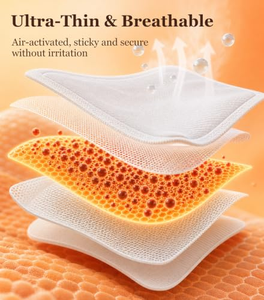 Patch chauffant menstruel pour soulager les douleurs menstruelles, coussin chauffant auto-chauffant jetable pour l'abdomen et le bas du dos - Product Image 5