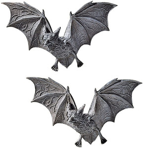 Resina de los murciélagos vampiros de Castillo de <span class=keywords><strong>Barbarosa</strong></span> esculturas de pared-Set de 2 - Product Image 1