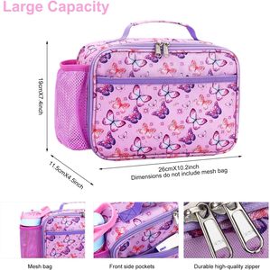 Sac à déjeuner isotherme pour enfants OEM, en polyester, réutilisable, étanche, lavable, pour garçons et filles, école et garderie - Product Image 5