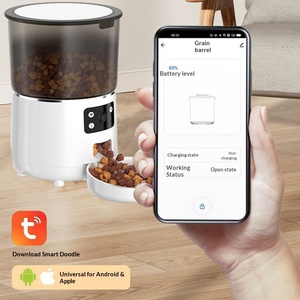 Intelligenter Futterautomat 4L WLAN Katzen- und Hundefutterspender mit HD-Kamera Nachtsicht Tuya <span class=keywords><strong>App</strong></span> Fernvideo-Steuerung für Zuhause Großhandel - Product Image 5