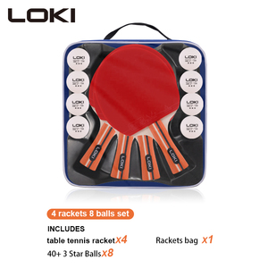 Bán Buôn Chuyên Nghiệp Gỗ <span class=keywords><strong>4</strong></span> Cầu Thủ Table Tennis Vợt <span class=keywords><strong>Ping</strong></span> Pong Vợt Set - Product Image 6