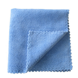 Serviette de lavage auto en microfibre 40x40cm 350gsm avec bordure en dentelle, chiffon absorbant pour le detailing auto - Product Image 1