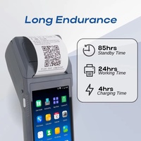 Terminal de point de vente portable Longfly Smart POS avec RFID, GPS, écran 6,5 pouces, Android 11, imprimante thermique 58 mm, lecteur de codes-barres 1D/2D, OEM
