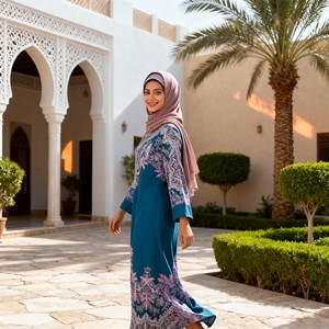 Abaya moderne et tendance personnalisée avec des diamants incrustés pour les femmes musulmanes Fournisseur de vêtements de gros de haute qualité - Product Image 4