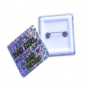 เข็มกลัดโฮโลแกรมดีไซน์เฉพาะ พิมพ์ลายตามสั่ง ป้ายติดเสื้อสีสันตกแต่ง - Product Image 6