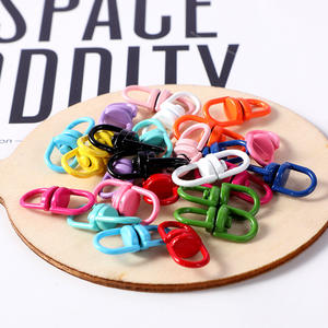 Connecteur de fermoir pivotant en forme de huit en alliage émaillé coloré pour la fabrication de bijoux DIY, porte-clés anti-perte, pendentif pour chien - Product Image 5