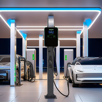 PERSINO PS-AC-7KW Yeni Nesil AC 7KW Elektrikli Araç Şarj İstasyonu IP54 Koruma Duvara/Sütuna Monte 3.5m Kablo 32A Çıkış