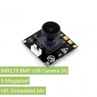 IMX179 8MP USB Kamera (A) Waveshare Ultra Yüksek Çözünürlüklü 3288x2512 145 Görüş Açısı Dahili Mikrofon Sürücüsüz B588