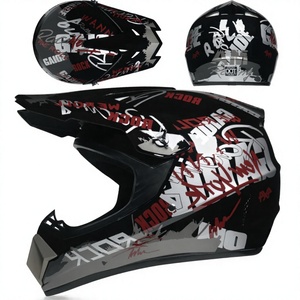 Nouveau Casque de Cyclisme Intégral ABS Trois Pièces pour VTT et Descente, Motif Floral, Tailles Variées, pour E-commerce Transfrontalier - Product Image 2