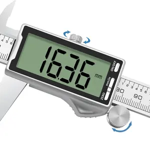 DITRON 6 นิ้วโลหะ Caliper 150/200/300 มม.หน้าจอ LCD ขนาดใหญ่อิเล็กทรอนิกส์สแตนเลสเวอร์เนียร์ดิจิตอล Caliper