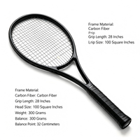 Raket Tenis Serat Karbon Pelatihan Lanjutan dengan Rangka Tahan Lama untuk Penggunaan Klub dan Pelatih