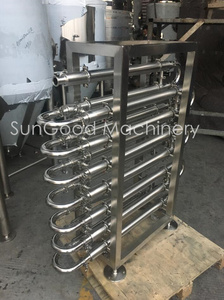 Brewhouse equipamentos de fermentação de cerveja, equipamentos de cerveja de aço inoxidável, concha e tubo de troca de calor - Product Image 4