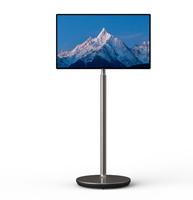 Moniteur mobile 24, 27, 32 pouces, écran réglable en hauteur avec support amovible pour la maison, le bureau, les réunions et les salles multiples, tableaux blancs interactifs