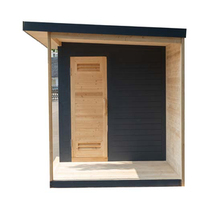 Sauna extérieur en bois massif, chauffage électrique, matériaux naturels, sauna à vapeur - Product Image 5