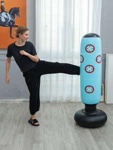 Phòng tập thể dục tập thể dục PVC màu xanh màu PVC mục tiêu Inflatable đấm túi con người đấm bốc cực với nước PVC saco <span class=keywords><strong>boxe</strong></span> - Product Image 4