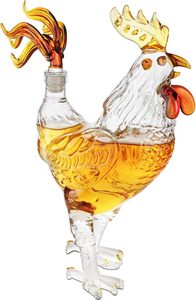 ויסקי עוף 500 מ "ל דקנטר יין-על ידי יין סוחני, תרנגול זכוכית, יין או וודקה לאוהבי ויסקי - Product Image 3