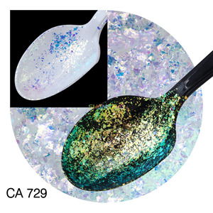 Vendedor caliente White Fairy Ice Pearl Chrome Pigment Shell Nails Dust Mirror Aurora Powder - Product Image 5