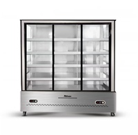Vitrine réfrigérée en verre pour brochettes de Malatang et brochettes épicées, idéale pour la présentation de plats chauds et frais en restaurant