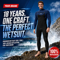Combinaison de plongée intégrale thermique en néoprène 3/2 mm pour homme, avec fermeture éclair sur la poitrine, coutures et poignets scellés, idéale pour le surf – Personnalisable par le fournisseur