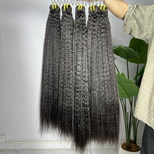 Virgin Kinky Straight Human <strong>Hair</strong> Bundles Weave Yaki <strong>Hair</strong> Bundles 100 Unprocessed Raw Vietnamese Brazilian Human <strong>Hair</strong> Bundles