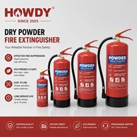 Extincteur à poudre portable HOWDY 1-12KG, poudre ABC, poudre sèche, CE ISO, pour pompiers