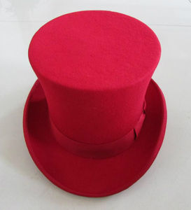 Chapeau Haut de Forme R126 100% Laine Unisexe, Chapeau Présidentiel Authentique, Chapeau Fedora en Feutre de Laine, pour Fêtes Décontractées, Hauteur 18CM - Product Image 5