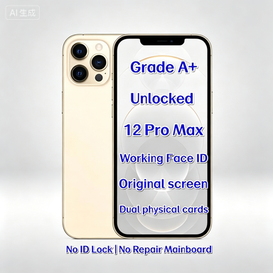Wholesale Used for 12 Pro Max Gold 256GB 5G 6GB RAM Global Version High Quality Smartphone Bulk